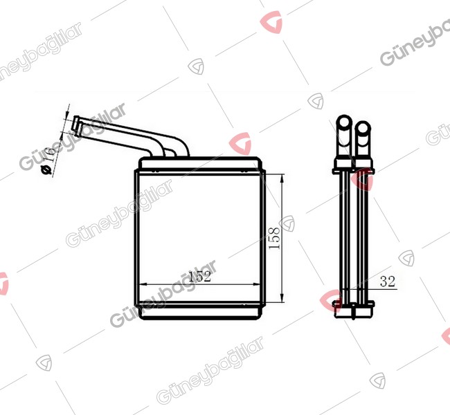 IZ31-M049B - 8943274442 - KALORIFER RADYATORU ALUMINYUM