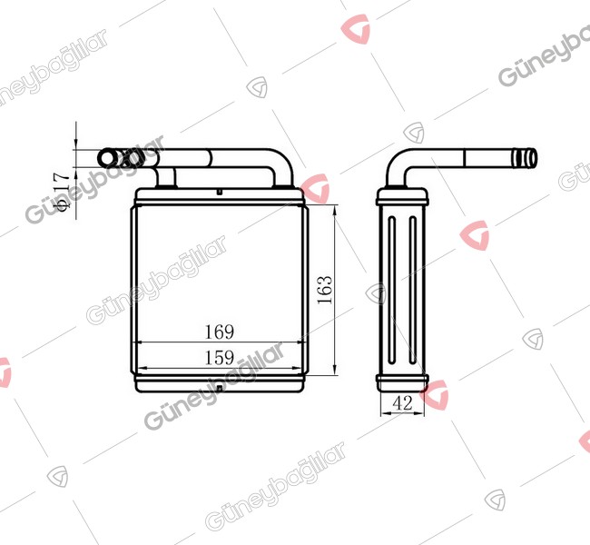 MB01-M320A - - KALORIFER RADYATORU ALUMINYUM