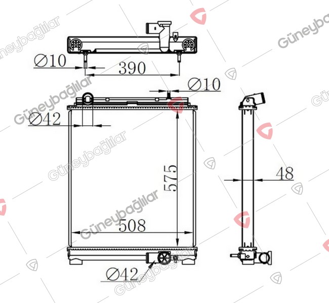 MB05-M015A - ME418714 - RADYATOR KOMPLE ALUMINYUM (OTOMATIK)